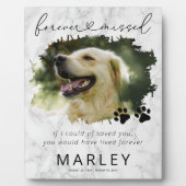 Marmeren Aandenken Huisdier Herdenkingsfoto Plaque Fotoplaat (Voorkant)