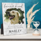 Marmeren Aandenken Huisdier Herdenkingsfoto Plaque Fotoplaat (Zijkant)