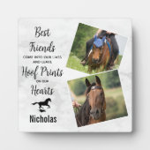 Marmeren aangepast paard foto-collage Paard Herden Fotoplaat (Voorkant)