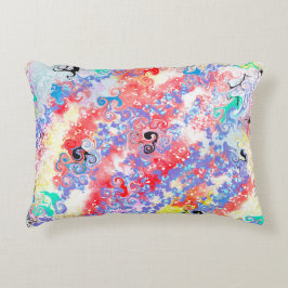 Marmeren Abstract Dubbelzijdig 2 Design Flowers Mo Accent Kussen