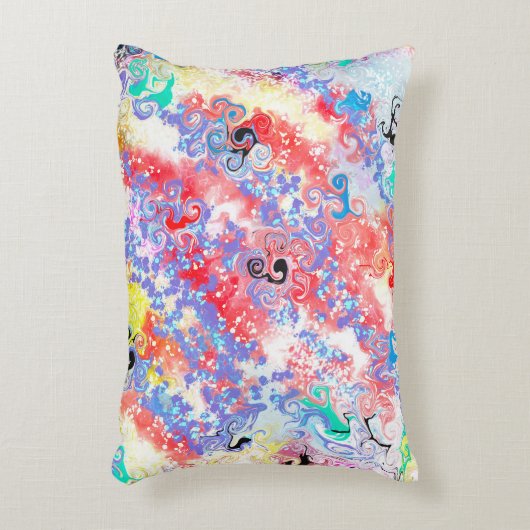 Marmeren Abstract Dubbelzijdig 2 Design Flowers Mo Accent Kussen (Voorkant(Verticaal))