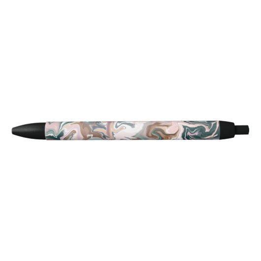 Marmeren Abstract Patroonpen – Stijlvol Modern Zwarte Inkt Pen (Voorkant)