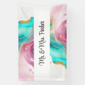 Marmeren Abstracte Banner (Verticaal)