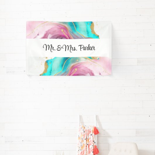 Marmeren Abstracte Banner (Insitu)