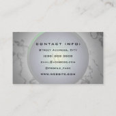 Marmeren achtercameralens licht visitekaartje (Achterkant)