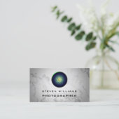 Marmeren achtercameralens licht visitekaartje (Staand voorkant)