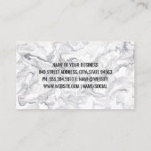 Marmeren achtergrond | Modern stijlvol Visitekaartje (Achterkant)