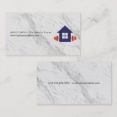 Marmeren Achtergrond | Weights Home Logo Visitekaartje (Voorkant / Achterkant)