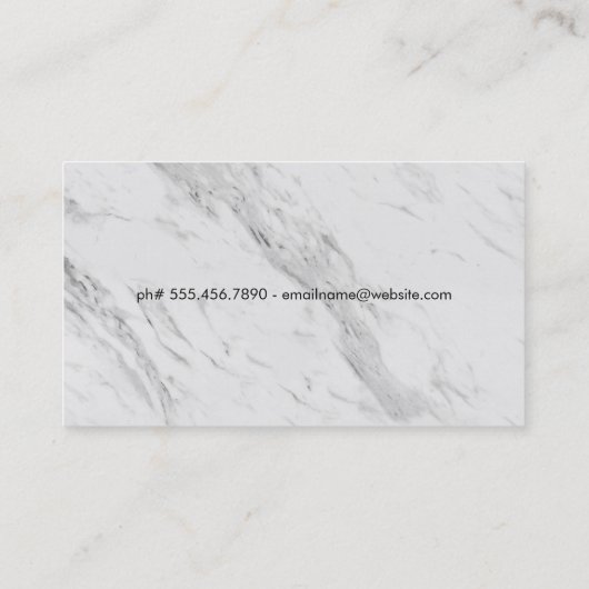 Marmeren Achtergrond | Weights Home Logo Visitekaartje (Achterkant)