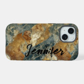 Marmeren agaat iPhone / iPad hoes 15 Case (Achterkant horizontaal)