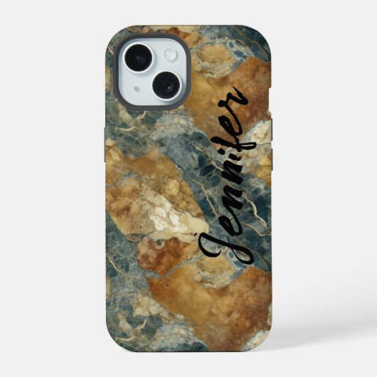 Marmeren agaat iPhone / iPad hoes 15 Case (Achterkant)