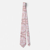 Marmeren Agaat Modern Blauw Roze Goud Collectie Stropdas (Voorkant)