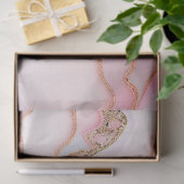 Marmeren Agaat Modern Blauw Roze Goud Collectie Tissuepapier (Geschenk)