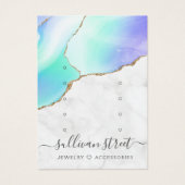 Marmeren Agaat Multi Stud Oorbellen Display Kaart (Voorkant)