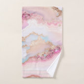 Marmeren Agaat Populair Blauw Roze Goud Collectie Bad Handdoek (Handdoek)
