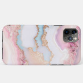 Marmeren Agaat Populair Blauw Roze Goud Collectie Case-Mate iPhone Case (Achterkant (horizontaal))