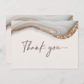 Marmeren Agate Dankkaart Bedankkaart (Voorkant / Achterkant)