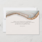 Marmeren Agate Dankkaart Bedankkaart (Achterkant)