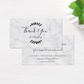 Marmeren bedankkaart voor kortingskaart winkelen visitekaartje (Bureau)