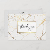 Marmeren bedankkaartjes bedankkaart (Voorkant / Achterkant)