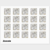 Marmeren Bedankt Zakelijke Sticker (Vel)