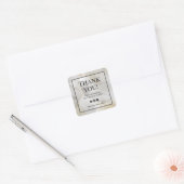 Marmeren Bedankt Zakelijke Sticker (Envelop)