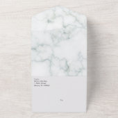 Marmeren betonnen grijze all-in-één uitnodiging (Buitenkant)