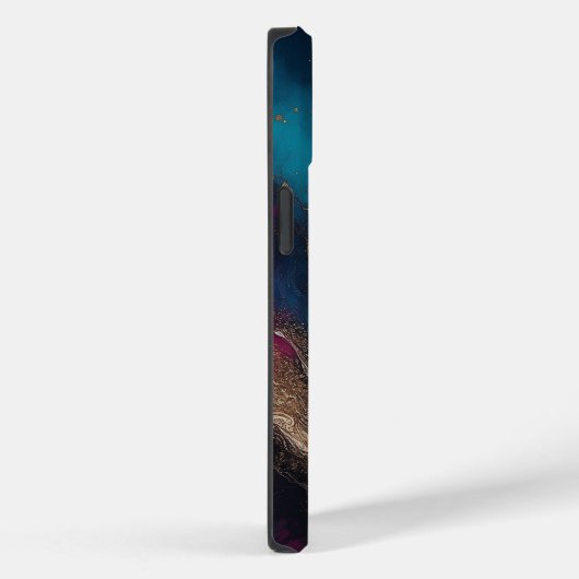 Marmeren blauw zwart Case-Mate iPhone case (Achterkant / Rechts)