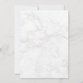 Marmeren Blauwe Agaat Roze Gouden Glitter Bruiloft Kaart (Achterkant)