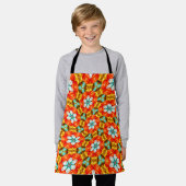 Marmeren Bloem Patroon Schort (Gedragen)