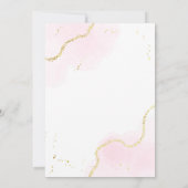 Marmeren bloemblaadjes en Prosecco Vrijgezellenfee Kaart (Achterkant)