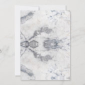 Marmeren Bloemen Huwelijksuitnodiging Kaart (Achterkant)