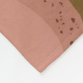 Marmeren Blush Roze Gouden Agaat Gepersonaliseerd Fleece Deken (Hoek)
