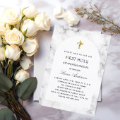 Marmeren boog eerste heilige communie kaart