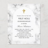 Marmeren boog eerste heilige communie uitnodiging (Voorkant)