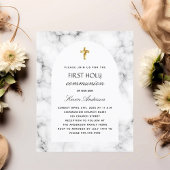 Marmeren boog eerste heilige communie uitnodiging