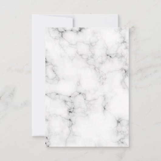 Marmeren boog gouden kruis doop kaart (Achterkant)