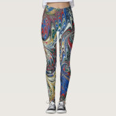 Marmeren broek leggings (Voorkant)
