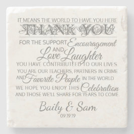 Marmeren bruiloft Onderzetters