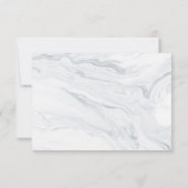 Marmeren bruiloft RSVP Reactie (Achterkant)