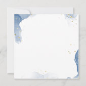 Marmeren bruiloft uitnodiging dank u kaart (Achterkant)