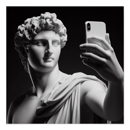 Marmeren buste perfect poster (Voorkant)