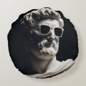 Marmeren buste rond kussen (Achterkant)