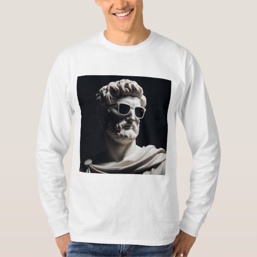 Marmeren buste t-shirt (Voorkant)