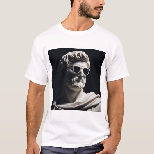 Marmeren buste t-shirt (Voorkant)