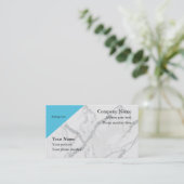 Marmeren clean look visitekaartjes (Staand voorkant)