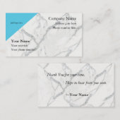 Marmeren clean look visitekaartjes (Voorkant / Achterkant)