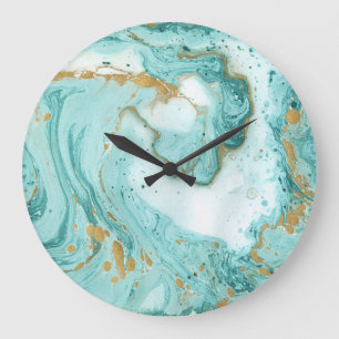 Marmeren decoratieve textuur, artistieke abstracte grote klok