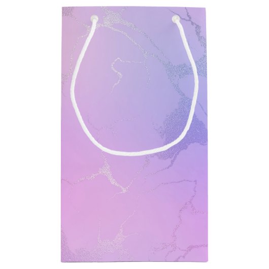 Marmeren design geschenkzak klein cadeauzakje (Achterkant)