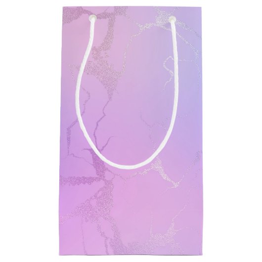 Marmeren design geschenkzak klein cadeauzakje (Voorkant)